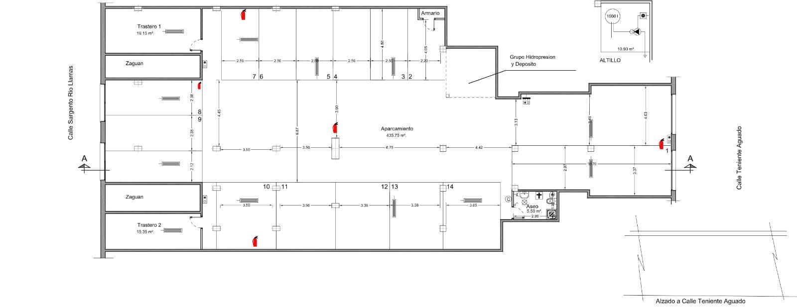 Locales Comercial en venta en Calle Teniente Aguado Plano
