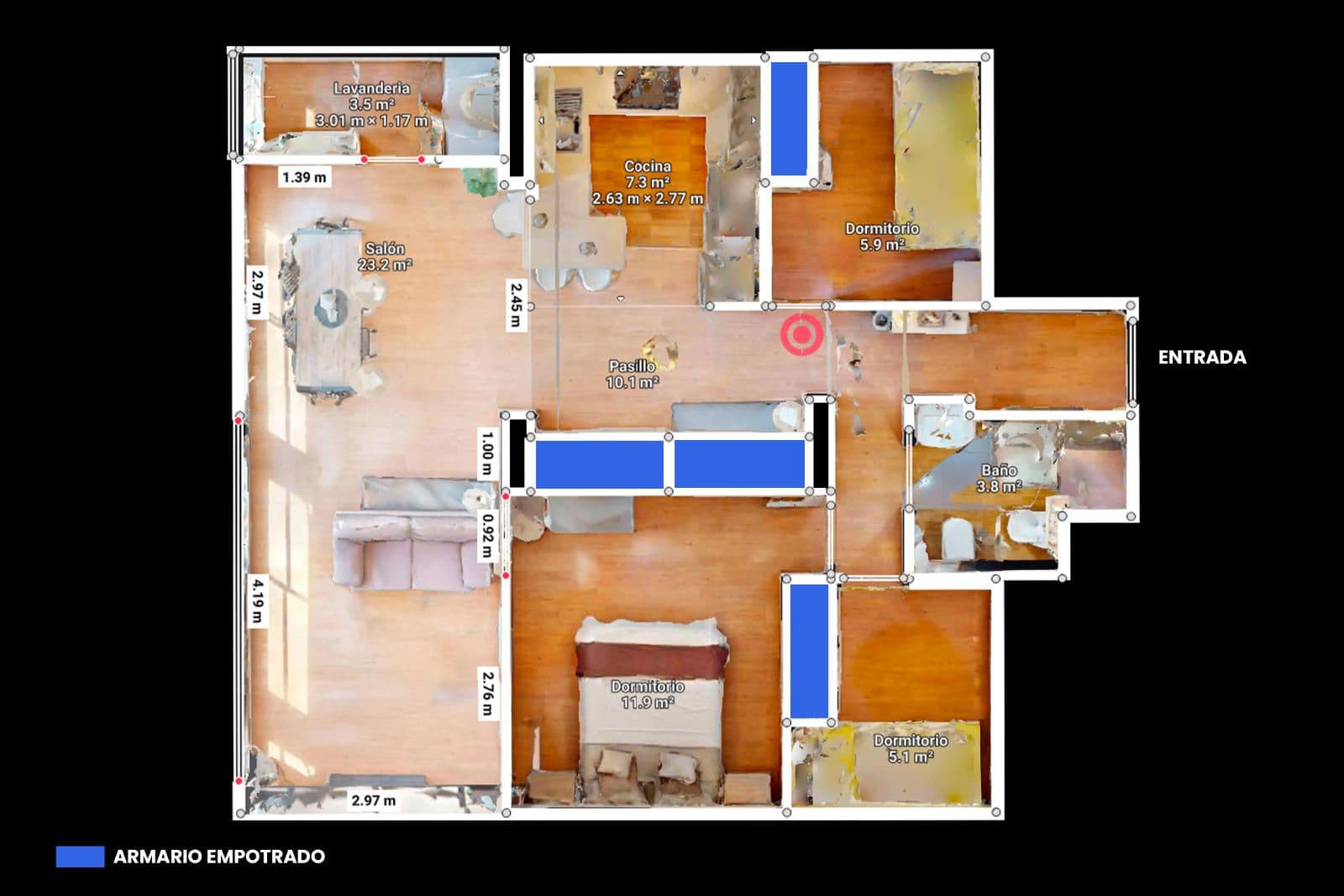 Piso en venta en Avenida de la Condomina Plano